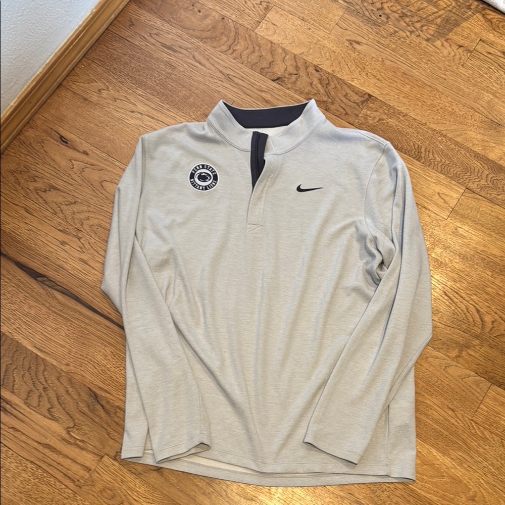 Nike Gray Quarter-Zip Pullover